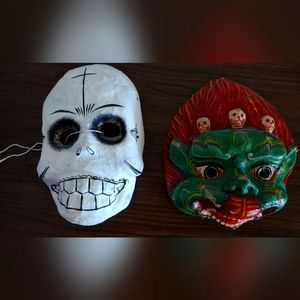 Hand Made Day of the Dead Masks from Mexico